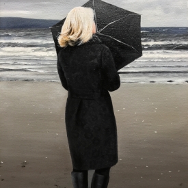 SOLD - Woman on a Beach 60 x 40cm £2500 (0228)