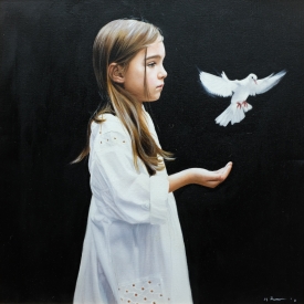 White Dove 60cm x 60cm