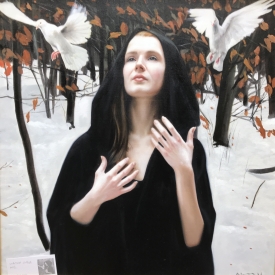 Watch Over Me 60 x 60cm £3500 (0233)