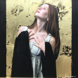 Study in Black and Gold No 4 50 x 50cm £2500 (0160)