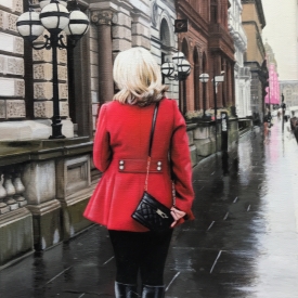Approaching George Square 60 x 40cm £2500 (0249)