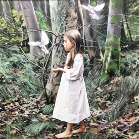 Girl Between the Trees 1m x 1m £10400 (0225)