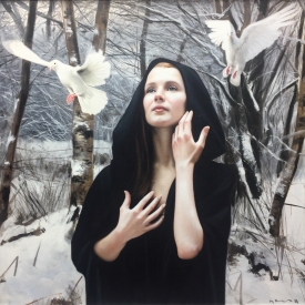 SOLD - A Dream of Winter - 60 x 60cm £3500 (0184)