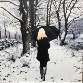 Snow on a Winter Path 50 x 50cm £2500 (0239)