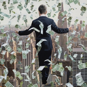 New world symphony 120cm x 120cm