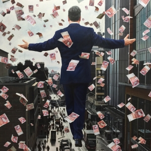 Portrait of Alan Mcleish 120cm x 120cm