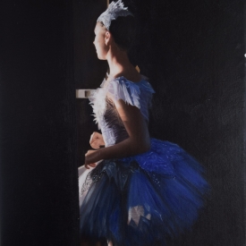 The Blue Dress 40cm X 60cm