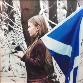 Saltire in Winter 60 x 60cm - £3500 (0164)