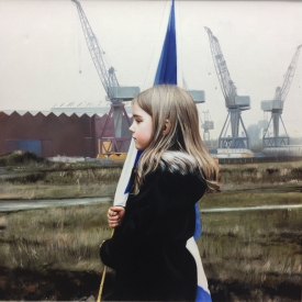 Shipbuilding 70 x 70cm - £4750 (0166)