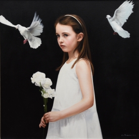 White Carnations 60 x 60cm £3500 (0151)