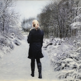 Walk in winter forest - 60 x 40cm £2,500 (0015)
