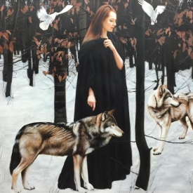 A winters take - 120 x 120cm £14,500 (0121)