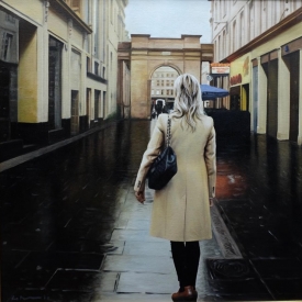 Rain in the city - 50 x 50cm £2,500 (0023)