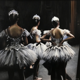 The view from backstage 70 x 70cm £5250 (0347)
