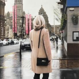 Towards George Square 60cm x 40cm