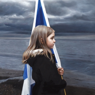 Where the land meets the sea 60cm x 60cm