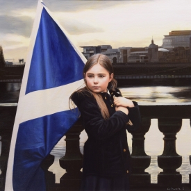 Saltire and the Clyde 60 x 60cm