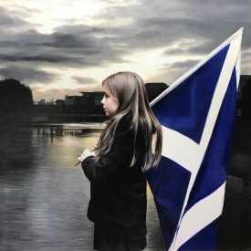 Sunset on the Clyde 80 x 80cm £6250 (0250)