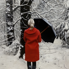 Snow Covered Trees 50cm x 70cm