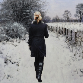Winters Path 60cm x 40cm