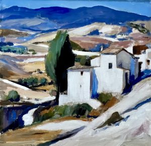 Andalusian Hilltop Study by Gerard M Burns