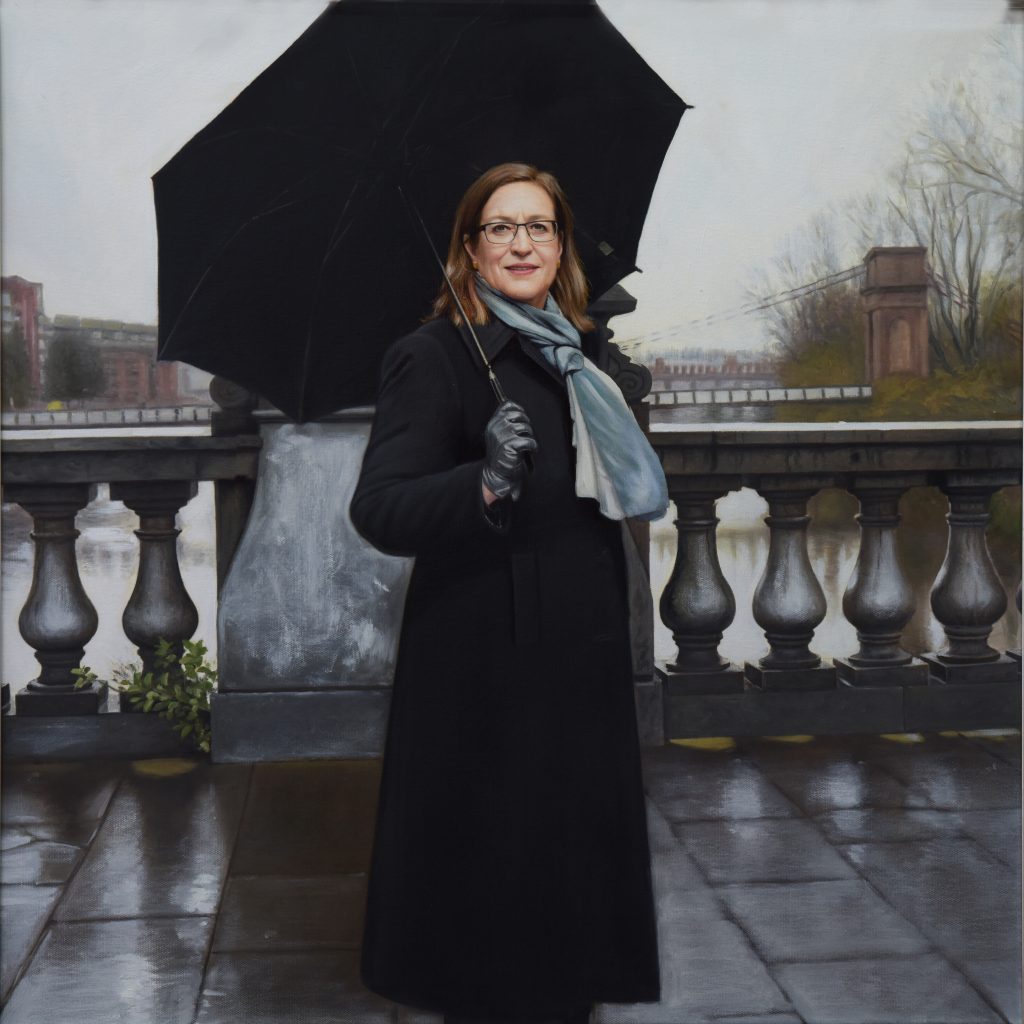 Eva Bollander (oil on canvas 80 x 80cm)