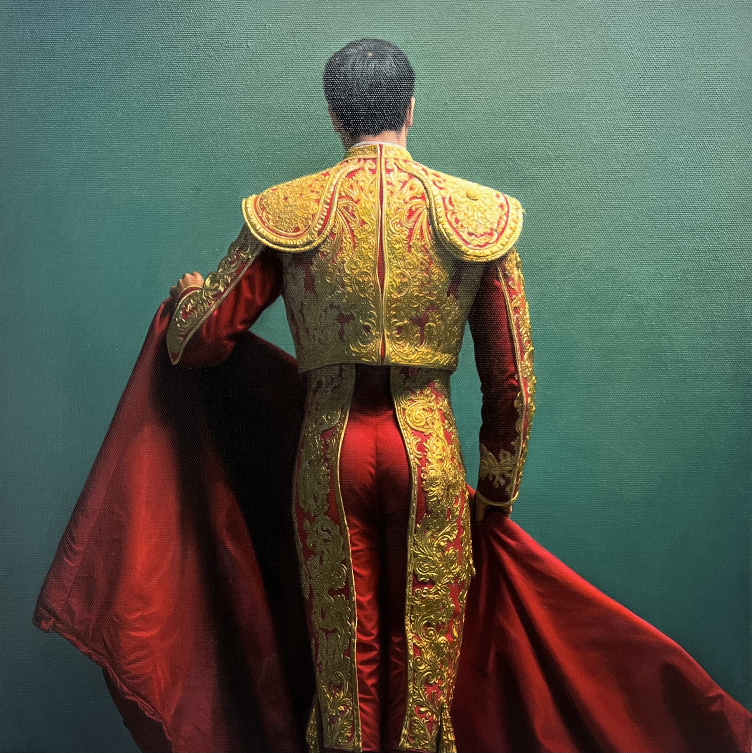 Matador in gold and red by Gerard M Burns