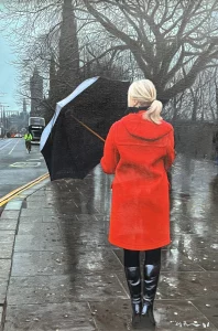 Red coat on Princes St